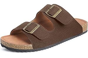 DOKELA Zuecos Hombre Sandalias Mujer Mules Ajustables Pantuflas Zapatillas de Jardín Corcho Planas Unisex Adulto Cómoda