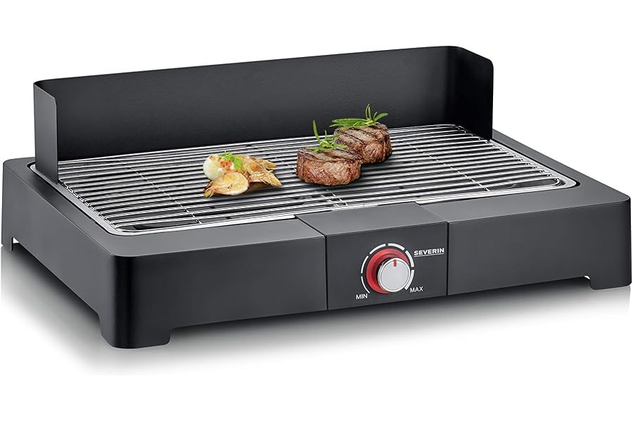 Severin Barbacoa de mesa con parrilla de acero…