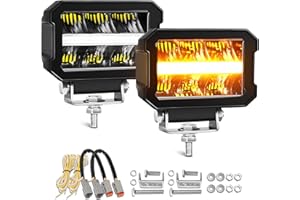 CO LIGHT Barre Rampe LED 4.6 Pouces 36W 4800LM Projecteur12V 24V Rayon ECE Barre LED 4x4 pour Les Véhicules de Tracteurs Agricoles 4x4 Quads Poids Lourd Caravanes 1PC
