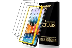 ivoler Pakiet 4 folii do Xiaomi Redmi Note 10 Pro/Xiaomi Poco F3 5G / Xiaomi Mi 11i / Black Shark 4 / Black Shark 4 / Black Shark 4 Pro, z zestawem instalacyjnym