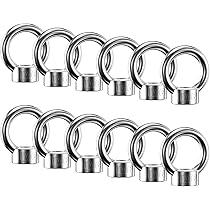 2Pcs 16 Stainless Steel Eye Bolt With Nut And Washers Long Shank