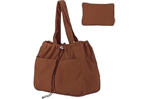 Gluckstar Borsa Donna in Velluto a Coste, Shopper Bag Grande e Capiente per Università, Ufficio e Shopping, Borsa Tote e a Spalla Elegante
