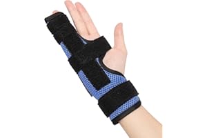 YiYame stecca dito mano, tutore mignolo mano destra e sinistra, tutore dito a scatto per anulare e mignolo, stecca per dito rotto, frattura del pugile, nervo ulnare, artrite, ferita, metacarpo, L