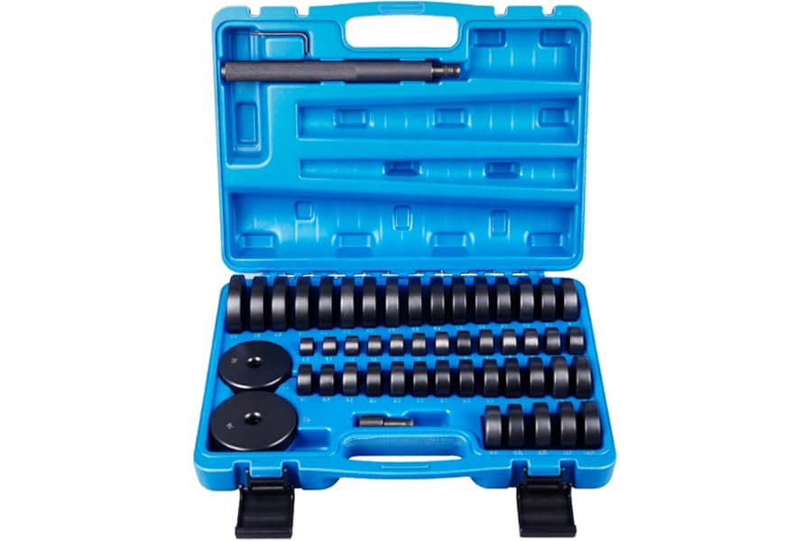 DAYUAN 52-in-1 Custom Bushing Driver Set | Transmission Wheel Axle Bearing Race and Seal Installer, Remover, Press Tool Kit