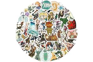KOWASO 50 Uds. Pegatinas de The Zelda calcomanías para botella de agua, portátil, equipaje, coche, bicicleta, pegatinas de vinilo impermeables, paquete