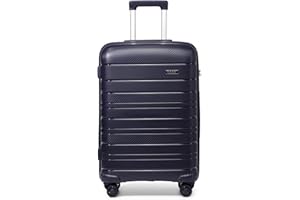 Kono Lekka twarda walizka podróżna bagaż podręczny, granatowy, Cabin 20 Inch, Walizka kabinowa twarda skorupa