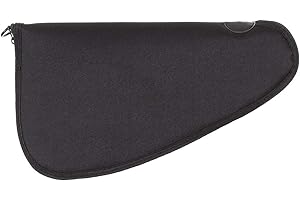 MFH 30776 Bolsa de Pistola Acolchada Grande con Dispositivo de Bloqueo (Negro/40 x 10-21 x 3 cm)