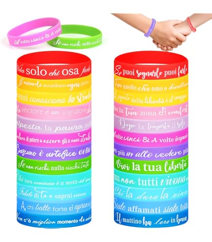 36 braccialetti per il 100° giorno, braccialetti colorati in