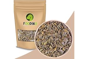 ‎FOODINO Kürbiskerne geschält grün unbehandelt ungesalzen naturbelassen ungeschwefelt Kürbis Kerne ohne Schale 100% Natural 500g 5kg wiederverschließbar Premium Qualität FOODINO (2,5kg)