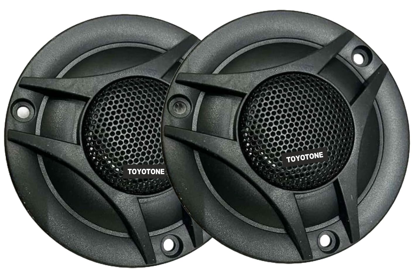 TOYOTONE Tweeter Speaker High Power Tweeter for Car & Home Music (Piezoelectric TT102B-PACKOF2)
