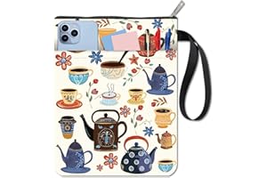 CRASPIRE Copertine per Libri da Tavola Custodia per Libri A Forma di Fiore Protezione per Libri Tascabili Copertina per Libri in Tessuto Lavabile con Cerniera e Tasca Extra per Gli Amanti dei Libri