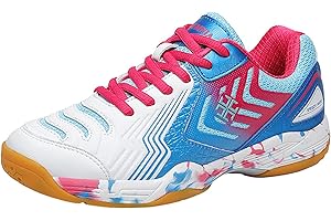ZHENSI Women's Badminton Shoes Soft Non-Slip Lightweight Indoor Sports Sneaker