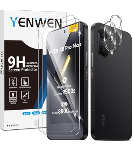NEW'C 3 Pezzi, Vetro Temperato per Wiko Y62 / Wiko Y62 Plus, Pellicola Prottetiva, Senza Bolle, Durezza 9H, 0,33mm Ultra Trasparente, Ultra Resistente
