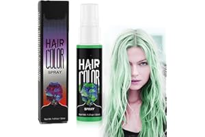 YANZEFEI Temporary Crazy Green Hair Color Spray - Instant Washable Dye for Halloween, Cosplay, Easy to Color, 30ml
