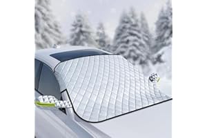 YUEBAOWAN Windscreen Covers Frost, Car Windscreen Cover for Winter, Car Screen Cover Winter for Snow, Ice, Frost and UV Protection, Car Frost Windscreen Cover for Snow, Ice, Frost, UV Protection (63'' x 51'')