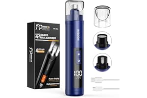 IREDOON Lima Unghie Cani - Tagliaunghie Cani Elettrico Ricaricabile Professionale a 3 velocità per Animali Domestici con 4 luci LED - Ultra Silenzioso (40db) per Cani/Gatti, con Cappuccio Antipolvere