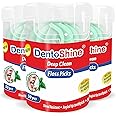 Dentoshine Deep Clean Dental Picks -Mint Flavored 50 ct CAN x 3 (Pack of 3)