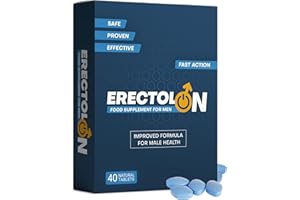 ERECTOLON | Pills for Men UK | Blue 40 Stamina & Energy Tablets for Men | Fast-Acting Tribulus Terrestris Herbal Supplements for Enhanced Performance & Stamina | Korean Ginseng | Long-Lasting Results