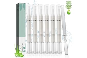 YCAAEO 6 Stück Nail Care Pen, Das Original mit Nagelfeile, Nagelöl Stift, Angereichert mit Natürlichen Inhaltsstoffen wie Teebaumöl, Vitamin E und Aloe Vera