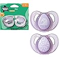 Tommee Tippee Essential Basics Decorated Cherry Soothers 6-18 months (2-pack), Assorted Colors