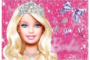 APDDHJ Princess Backdrop 5x3FT Princess Birthday Party Backdrop, Princess Background Photography Photo Background for Birthday Party Decorations, Princess Party Supplies - Pink