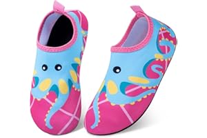 AMBANDIER Kids Water Shoes for Boys Girls, Toddler Swim Shoes Beach Pool Shoes Quick Dry Non-Slip Aqua Socks, Children Barefoot Skin Water Socks,Lightweight Durable for Swimming Seaside Sport Holiday Essentials