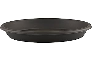Artevasi Plastique Soucoupe Ronde pour Pot de Fleurs 40cm Couleur Anthracite