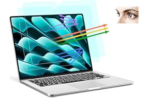 PYS Anti Luce Blu Protezione dello Schermo per MacBook Air 15" (2023 M2) 15,3" Laotop 16:10 Protezione Degli Occhi Antiriflesso Filtro dello Schermo 2 Pack
