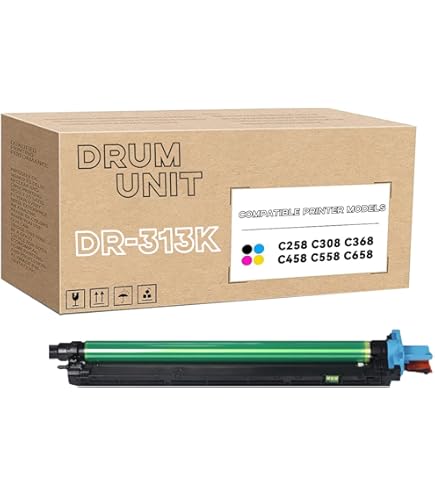 1 Tambour DR313K DR313 Pour Konica Minolta Bizhub C258 C308