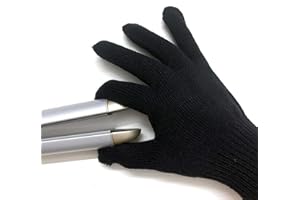 BANJIABB Professionelle Hitzebeständige,Hitzeschutz Handschuh,Hitzebeständige Handschuhe,Hitzeschutzhandschuhe Für Lockenstab Für Das Haarstyling Hitze Für Locken, Glätteisen Und Lockenstab (Schwarz,1 Stück)
