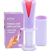 Pixie Menstrual Cup Applicator - Inserts Like a Tampon - Every Woman Can Now Use Menstrual Cups - Perfect for Long Nails - Se