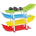 TOY FUN Toyfun Dual Car Ramp Racer Valley Junior Activity Set For Kids | 4 Tracks 2 Cars | Age 3+