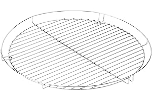 HeRo24 Grille de Barbecue Ronde de 60 cm - Chromé (R)