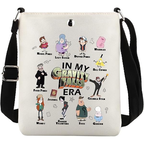 Gravity Falls Bill Cipher Crossbody Bag - Funny Cartoon Shoulder Bag For Fans