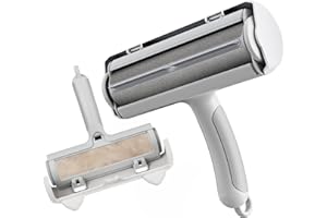 Zivacate Brosse Anti Poils Animaux Chat Chien, [Poignée Ergonomique et Self-Cleaning] Ramasse Enlève Brosse, Rouleau à Poils d'animaux, Épilateur(vêtements/canapé/Voiture/lit/Tapis)