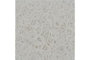 Lily Collection 200 Loom Bands Bänder Gummibänder 5500 Starter Set Anhänger Charms Perlen DIY (200 x Weiß)