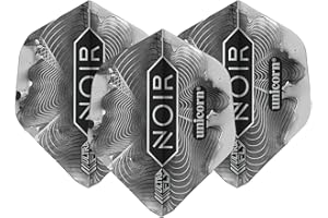 Unicorn Unisex's Ultrafly Noir organiczna lotka do darta, czarna, format 2