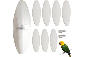 IKOPFLN 8 Pièces Os de Seiche Oiseaux,Os Seiche,Os de Seiche pour Tortue,Os de Seiche Perroquet,Os de Seiche Naturelle,Os de Seiche Jouets à Mâcher,11cm