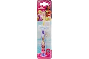 MR WHITE Mr.White Brosse à dents manuelle Disney Princesses avec ventouse et capuchon de voyage