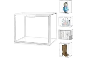 Siyecioa Akrylowa witryna, przezroczysta, witryna z drzwiami, do figurek, figurek, modeli, samochodów, mini figurek, figurek kolekcjonerskich (45 x 33 x 33 cm)