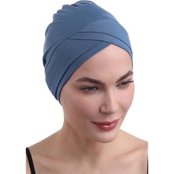 Chemo-Kopfbedeckung Aus Bambus – Wendbar Mit Blume, Atmungsaktiv, Für Damen