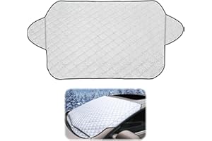 FGTOPBY Couverture Pare Brise Voiture, Protege Pare Brise Givre,Protection Pare Brise Hiver, Protection Pare Brise Hiver Bâche Pare Brise Voiture Universelle pour,SUV Repliable