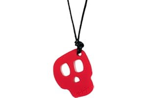 Chewigem Ciondolo da masticare a forma di teschio, prodotto sensoriale da masticare