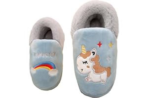 Unitysow Zapatillas de Estar por Casa para Niñas Invierno Zapatillas Interior Casa Caliente Pantuflas Calentar Pelusa Dibujos Slippers Niña Zapatos de Invierno