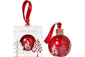 THE LUXURY BATHING COMPANY The Luxury Bathing - Wild Fig & Cranberry - Festive Fun Bath Soak Bauble