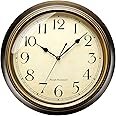 HAITANG Grande orologio da parete retrò in metallo silenzioso senza