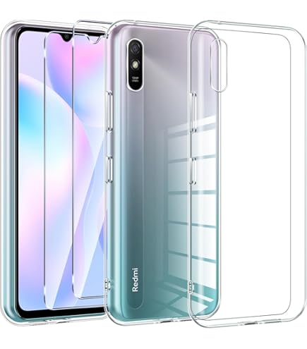 LINER Cover per Xiaomi Redmi 9AT / Redmi 9A Ultra Sottile Elegante in Silicone Morbido Motivi Colorati Cover Brillante Antiurto TPU Gel Custodia Resistente per Xiaomi Redmi 9AT / Redmi 9A - Oro Rosa