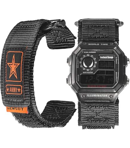 Generisch Walieoka, staffa di protezione per orologio in acciaio inox, compatibile con Casio AE-1200, 100% metallo, acciaio inox 316 (blu