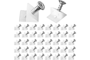 Ewwtrey 120 Pezzi Cunei di Fissaggio Stabilizzatori, Riparazione Cunei per Mobili per Ripara Cassetti, Cunei Mobili de Cassetto con Viti, Cunei di Cassetto pour Inferiore Riparazione Cedimenti