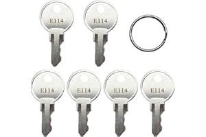 (6 Schlüssel) KeyPower Schlüssel für E114 / E-114 Toilettenpapierspender, Papierhandtuch, Toilettenpapier & Seifenspender, Schlüsselersatz